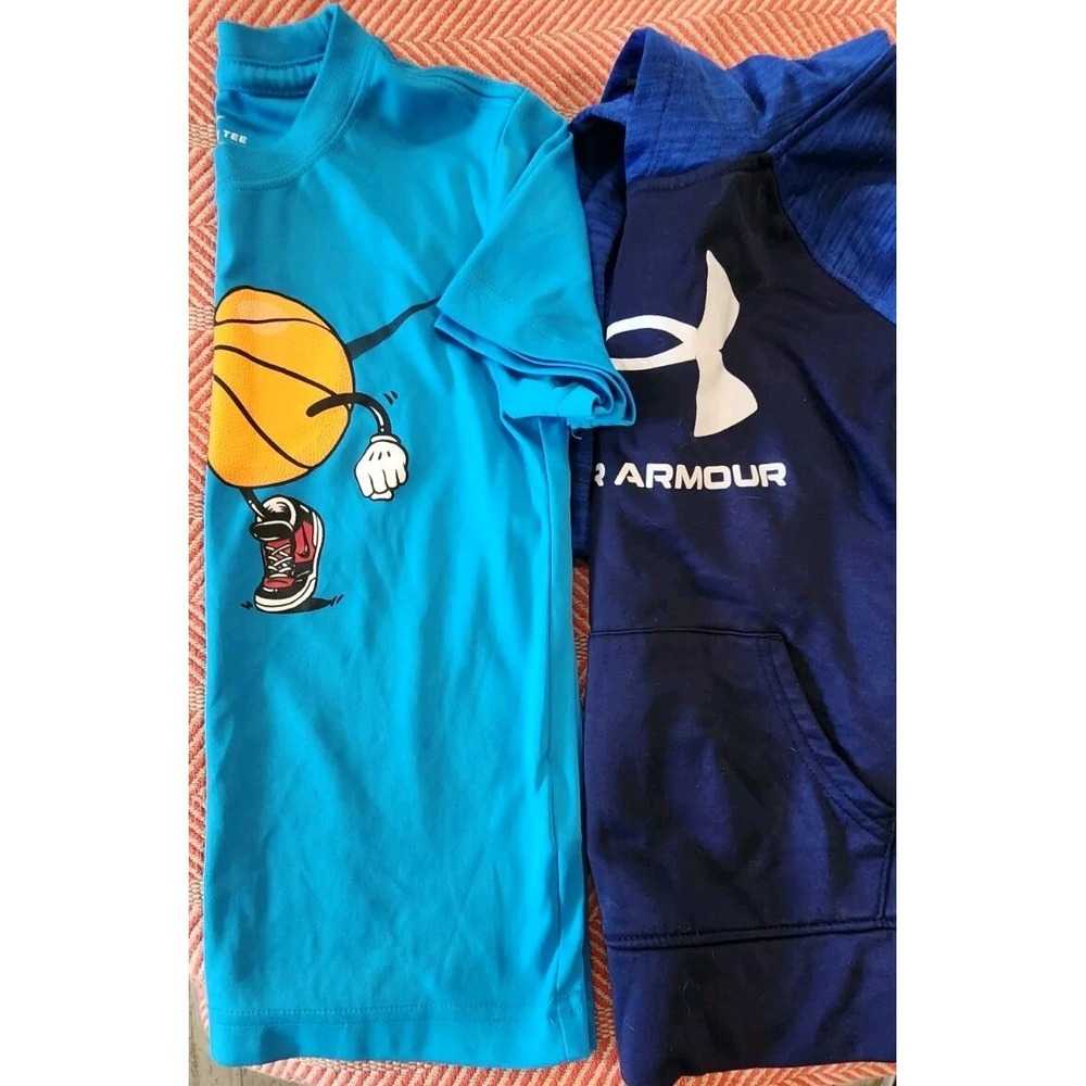 Boys Under Armour Nike Lot Hoodie Pullover Shirt Top Boys Size 6